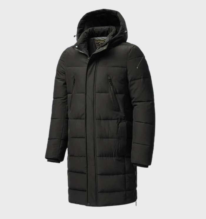 Briggs - Klassische wind- und wasserdichte Parka-Jacke mit dicker Kapuze