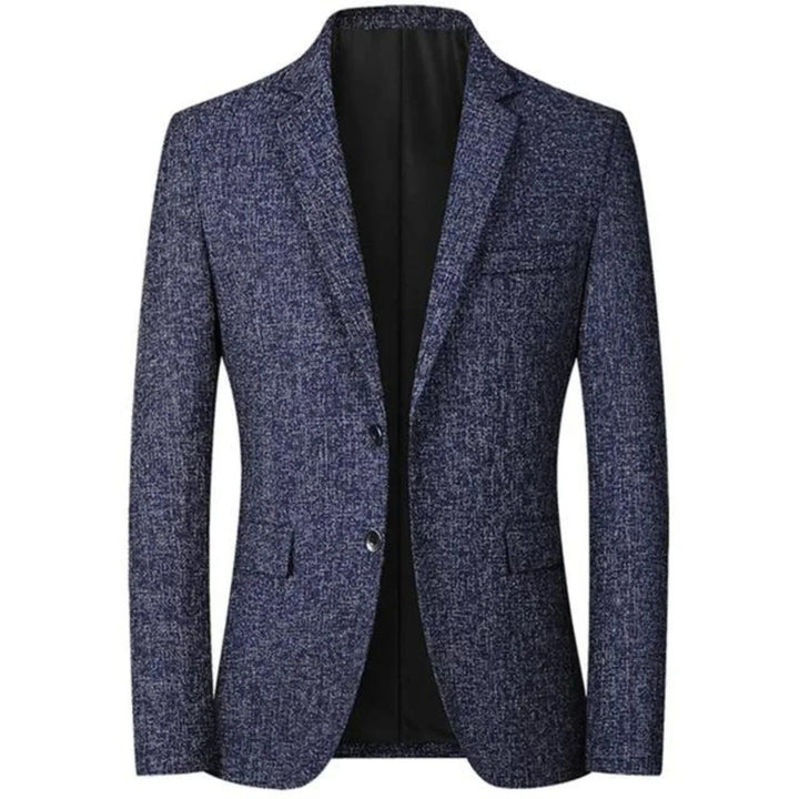 Cosimo - Business style blau bedruckt sakko herren