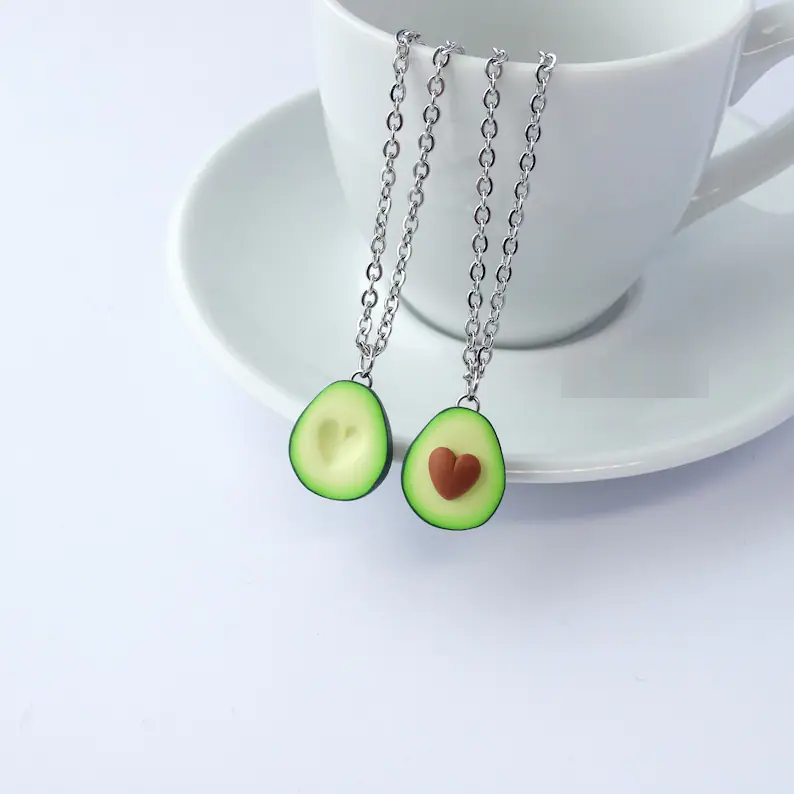 Avocado Herz Halskette