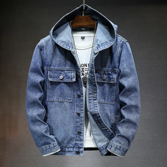 Alvise - Denim Jacke mit Kapuze