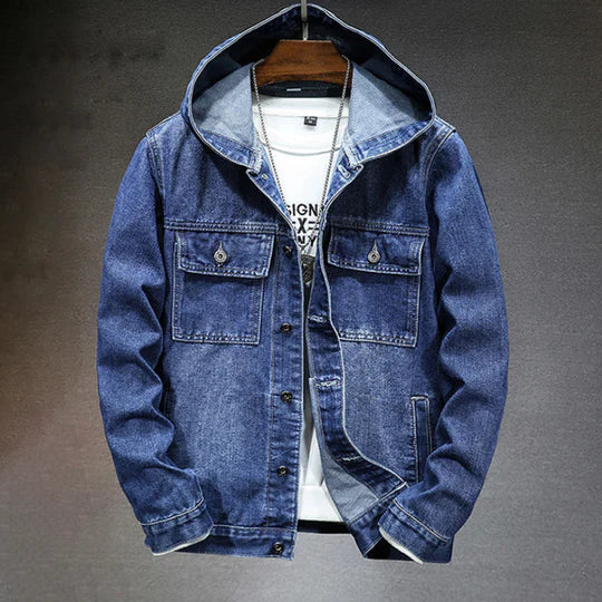 Alvise - Denim Jacke mit Kapuze