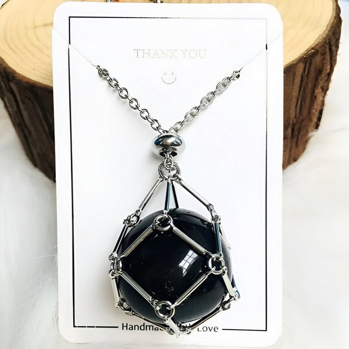 Kette mit Kristallhalter Anhänger – CrystalGuard