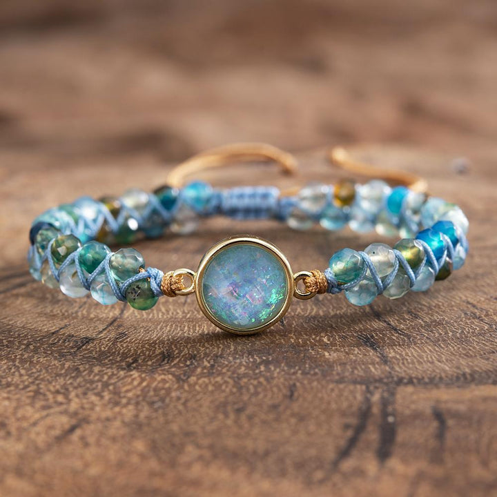 Hypnotisierendes Blaues Opal Armband - Liora